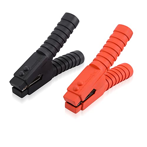 Voilamart 2 Pcs Battery Jumper Cable Clamps 800A Heavy Duty Insulated Alligator Clips Battery Clamps Charging Connector Kit For Car Auto Vehicle #TOP22