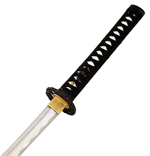 Traditional Japanese Handmade Sharp Katana Samurai Sword With Scabbard And Sword Stand - Choose You Handle/Tsuba Style… (Tsuru Tsuba) #TOP5