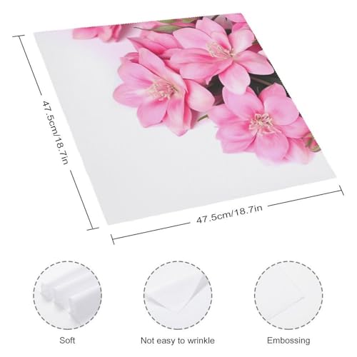 Servilletas de Tela Flores Hermosas 4 Piezas miniatura 2