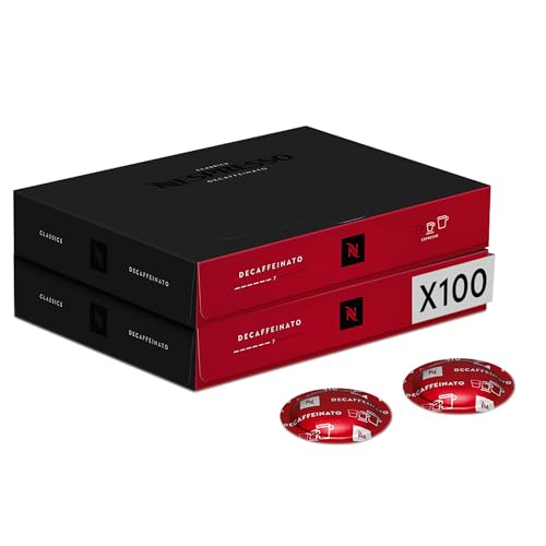 Nespresso Professionnel - Bundle 100 Capsules cafés - Classic DECAFFEINATO Méthode Naturelle (2 boîtes de 50) - Adapté aux professionnels
