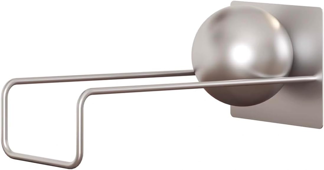 Stainless Steel Desktop Magazine Rack and Book Organizer, Modern Office Storage Shelf with Display Stand, 18.9 inches Length (Sliver)