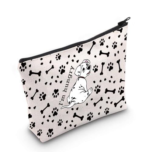 MNIGIU 101 Dogs Cartoon Movie Inspired Rolly Lover Gift I’m Hungry Cosmetic Bag Dalmatians Movie Fans Gift (I’m Hungry)