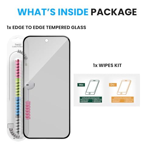 Image of FIRST MART Matte Anti-Glare Tempered Glass for Google Pixel 10A With Installation Kit | Military-Grade Gaming Screen Protector & Cable Guard | Edge to Edge Coverage | Black