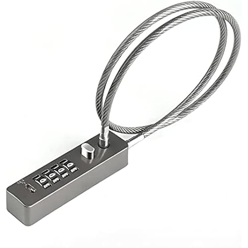 Cable Locks with Combination, 904T-23.6", Gun-Grey
