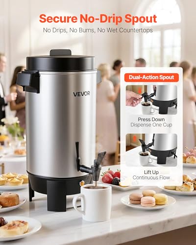 VEVOR 40 Cup Aluminum Coffee Urn
