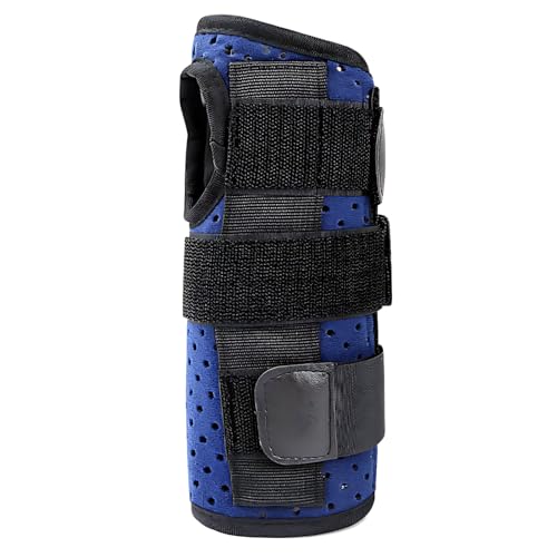 Deskium Férula para canalón cubital derecho, 8.5 x 7.5 pulgadas, soporte para fractura de boxer, soporte metacarpiano 4º y 5º, soporte de muñeca transpirable, cuidado de lesiones