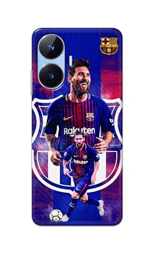 Image of Printed Hard Back Cover Case for Realme Narzo N55 Back Cover (Famous Football Player) -1111