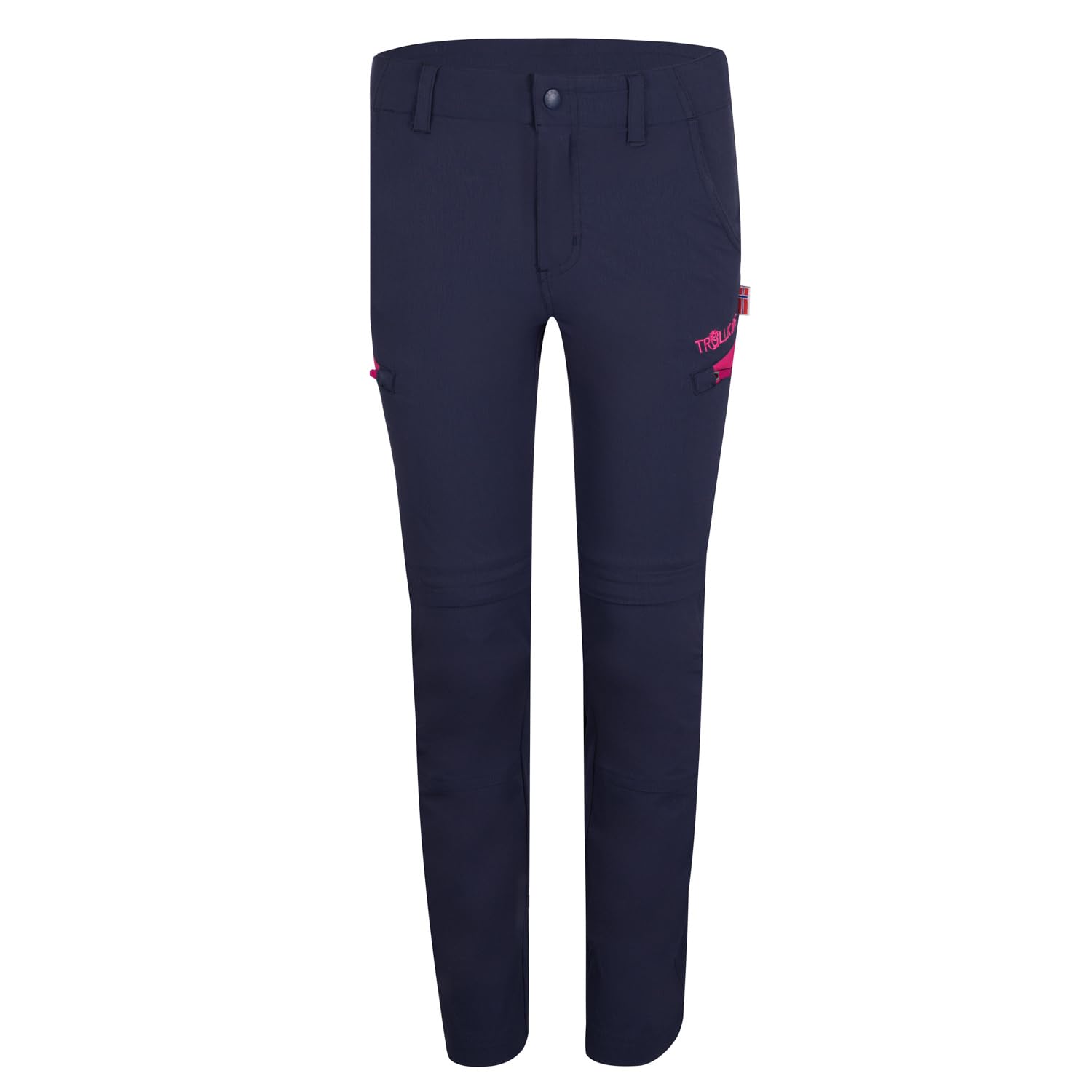 TROLLKIDS - Kid`s Kjerag Zip Off Pants - Walking Trousers Size 140, Black