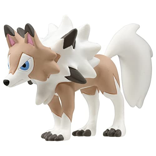 TAKARA TOMY Pokemon (4CM x 7CM) Lycanroc Lougaroc (Forme Diurne) Moncolle Monster Collection MS-23 (Édition Japonaise)