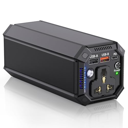 100W AC Outlet Power Bank - 98Wh (27000mAh) High Capacity Portable Charger With 65W PD Fast Charge - Backup Battery for Laptops Business Travel & Outdoor Activities