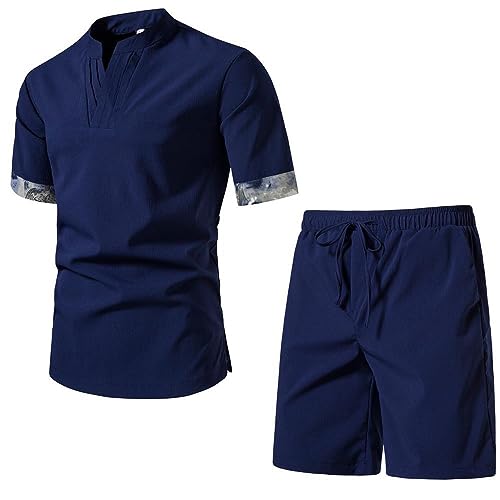 Ensemble t-shirt casual homme coupe slim pour rester élégant malgré la chaleur