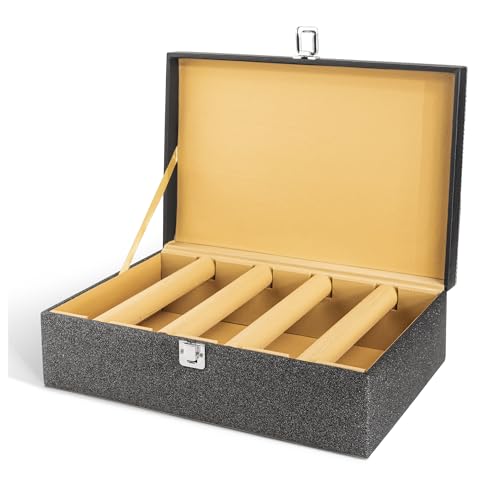 Image of Birch & Co. Bangle Organizer - Bangles Box for Women - Chudi Box for Bridal - Bangle Storage Box for Bride, Durable & Elegant Bangle Holder, Perfect for Weddings & Everyday Use, Large, Black