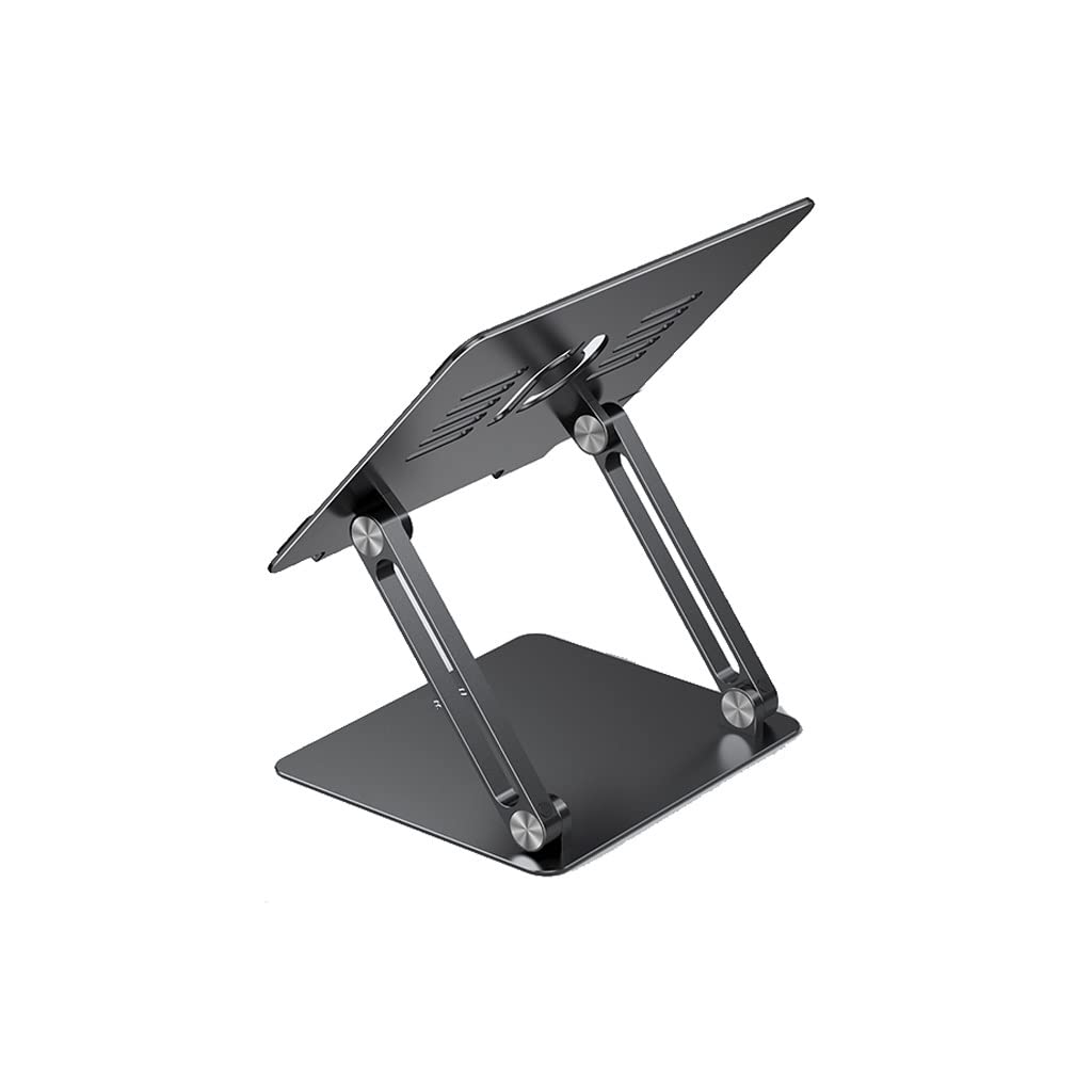 Soporte para computadora portátil con base elevada para refrigeración óptima