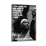 WQMP Serena Williams Leinwand-Poster, Wandkunst, 