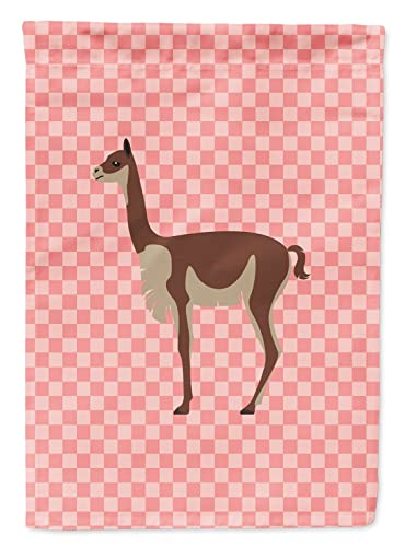 Drapeau Vicugna Vicuna Pink Check durable et résistant aux intempéries extérieures - 2