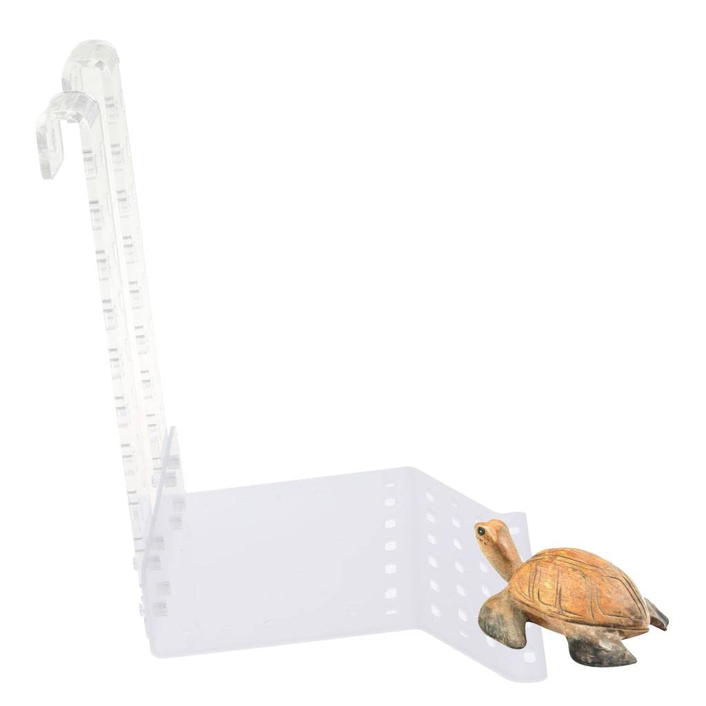 de Tortuga para Terrario de Tortuga Acuario Terraza de Reptiles Muelle Flotante de Tortuga Diseño Escalonado y Adaptable al, Blanco