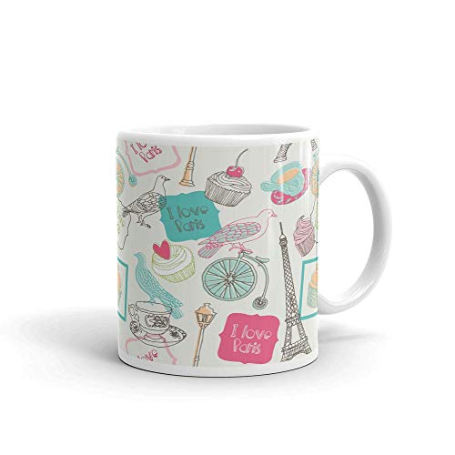 Image of Printed Coffee Mug for Gifting Loved Ones On Occasions |Christmas | New Year | Valentined Day Ceramic 350ml-1piece | M09