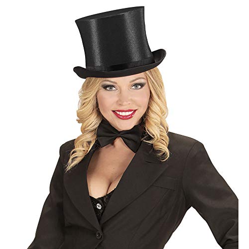 W WIDMANN MILANO Party Fashion - Schwarzer Satin Zylinder – Ansicht 3