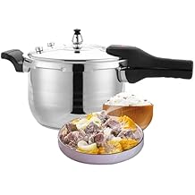 Stainless Steel Pressure Cooker, 3-14 Quart Induction Compatible Thickened Pressure Cooker, Commercial Stove Top Pressure Cooker Pot Used for Pressure Foodie or Steaming,14L14L