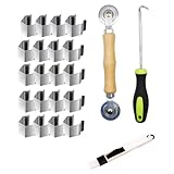 DIY Screen Repair Kit for Windows and Doors featuring Roller Tool and Clamping System for Efficient Installation (A)