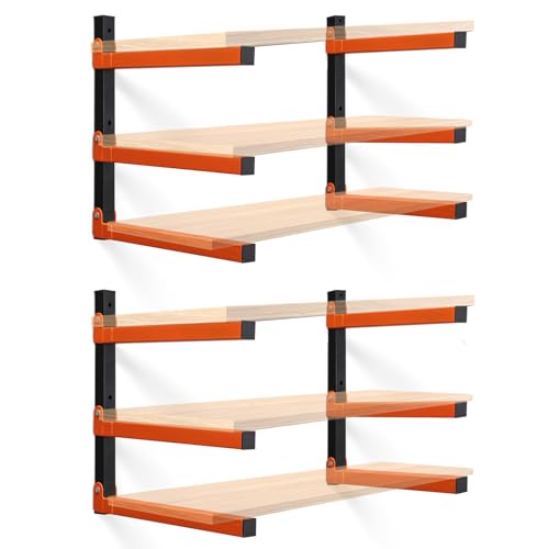 Wefaith Robust Holzlagerregal 4er Pack