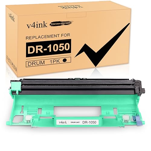 v4ink DR1050 DR-1050 Compatible Drum for Brother DCP-1510 DCP-1512 DCP-1600 HL-1110 HL-1110E HL-1112 HL-1112R HL-1112A HL-1112A HL-1200 HL-1202 HL-1212 HL-1210W HL-1212W MFC-1810 MFC-1810E