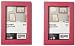 IKEA FISKBO Frame 4x6" A variety of colors to choose from (Set of 2 Frames) (rose Red)