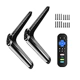 Base Stand fit for TCL Roku 32in 40in 43in 49in 50in 55in Smart TV for 32S305 32S3800 32S4610R 40S325 50S423 TV Stand Base and Universal Remote Control Replacement Compatible with All TCL Roku TV