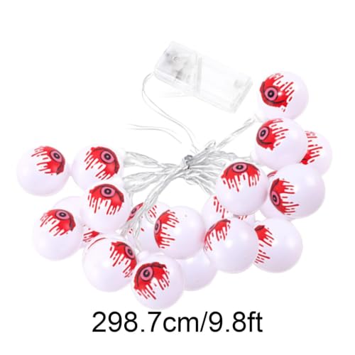 Guirnalda de luces de horror para decoración temible de ventanas y salones 5