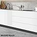 Cenroelon Stainless Steel Kick Plate Baseboard Molding Trim for Wall, Door Kitchen Cupboard Black