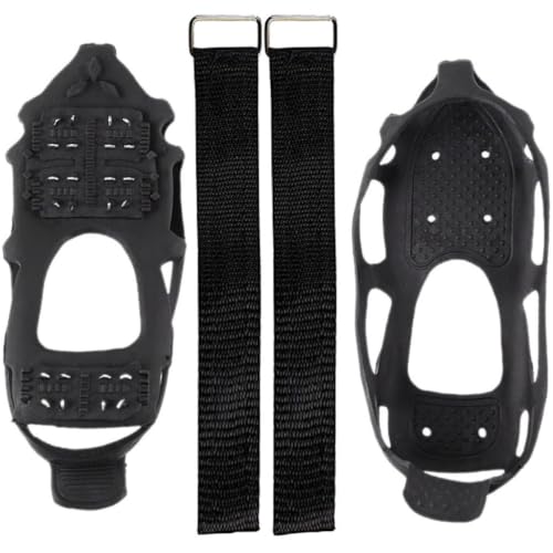 Pinzas antideslizantes para raquetas de hielo y nieve con 24 dientes para escalada