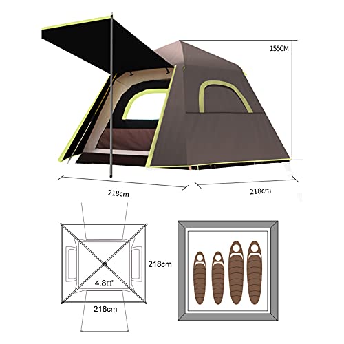 Carpa Pop Up para Camping 3-4 Personas Doble Capa Instantánea miniatura 7