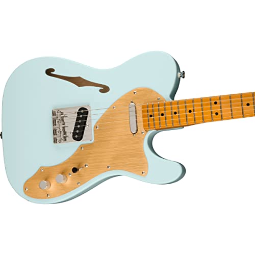 Squier FSR Classic Vibe ’60s Telecaster Thinline MN Sonic Blue – Guitare Électrique - Les Beatles, Paul McCartney, John Lennon, RIngo Starr, George Harrison Squier FSR Classic Vibe '60s Telecaster Thinline MN Sonic Blue - Guitare Électrique – Image 6