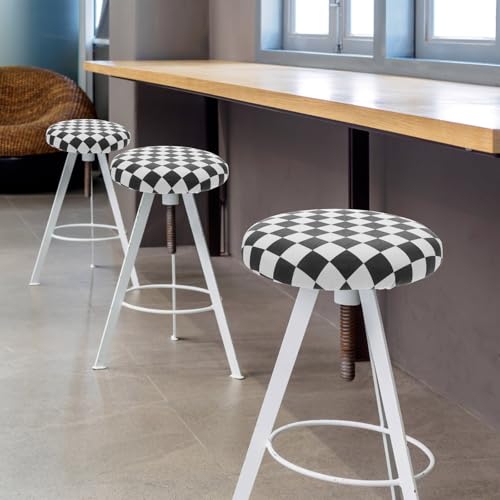 Funda para taburete redondo de PU y asiento acolchado de repuesto 7