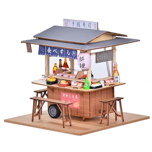 Puzzle bois restaurant japonais miniature contre le stress