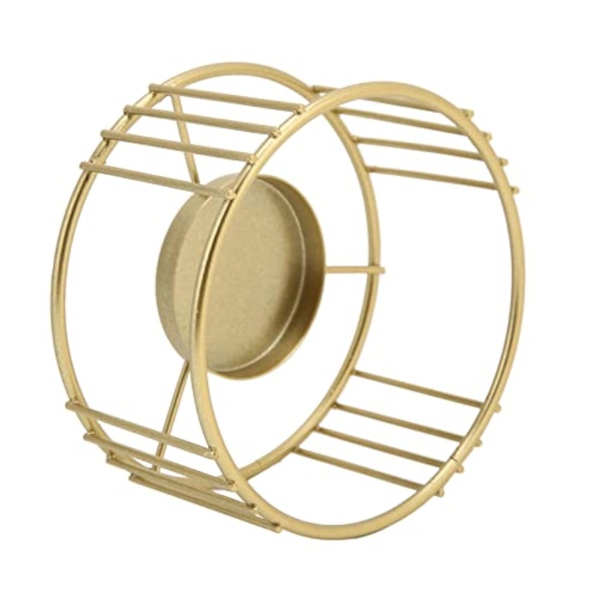 Gold Geometric Candle Holder for Dining Table