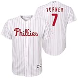 Outerstuff Trea Turner Philadelphia Phillies MLB Kids 4-7 White Home Player Jersey (5-6)