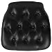 Flash Furniture Hard Black Tufted Vinyl Chiavari Chair Cushion