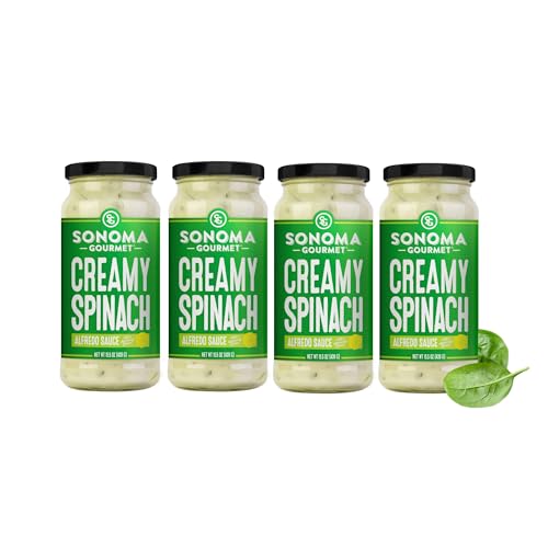 Sonoma Gourmet Spinach Alfredo Pasta Sauce | No Sugar Added