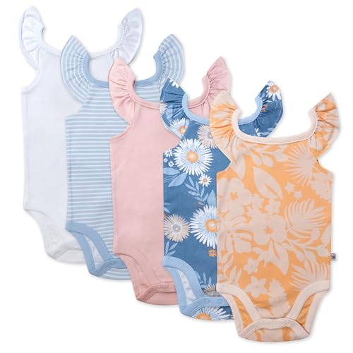 Image of HonestBaby Multipack Sleeveless and Cami Bodysuits One-Piece 100% Organic Cotton for Infant Baby Boys, Girls, Unisex