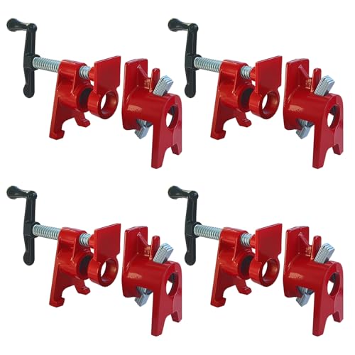 ATPEAM 4-Pack Heavy Duty Pipe Clamps for Woodworking