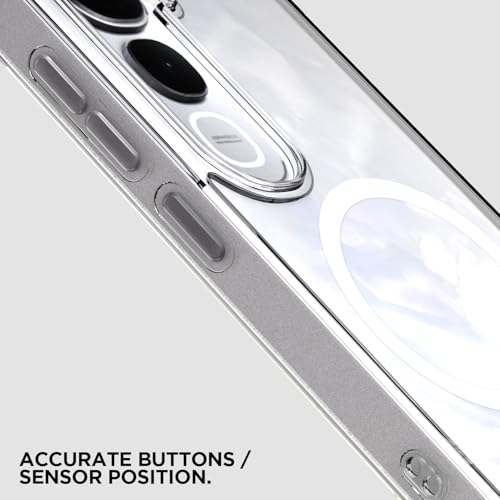 Image of Pikkme Back Cover for Vivo Y400 5G Mag-Safe Shockproof PC + TPU Protective Case Magnetic Support Bumper Case (Transparent Mag-Safe)