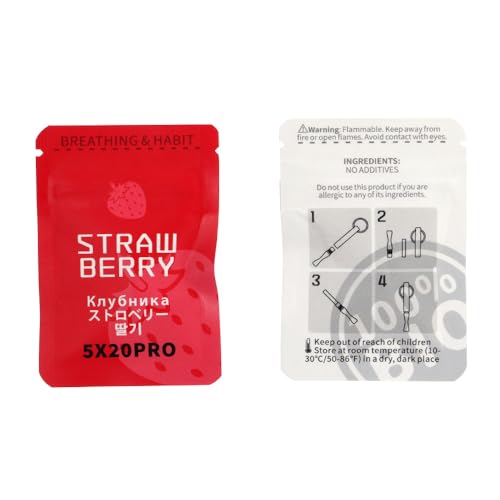 Aide au sevrage du tabagisme au goût de fraise, aide à la méditation en titane pour éviter de fumer, soulager l'anxiété, les voies respiratoires, l'entraînement respiratoire et la relaxation, convient