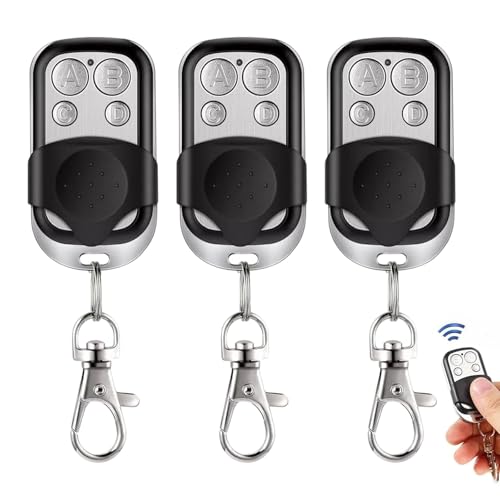 3Pcs Handsender 433 MHz Garagentoröffner Fernbedienung Garagentor Universal Funkfernbedienung Garagentor Fernbedienung Universal Handsender Gara-gentor Garagenöffner für Garagentor Rollladenschalter