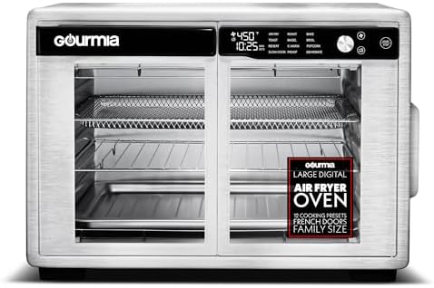 Gourmia French Door Air Fryer Oven - 37 Qt Large Capacity Convect...