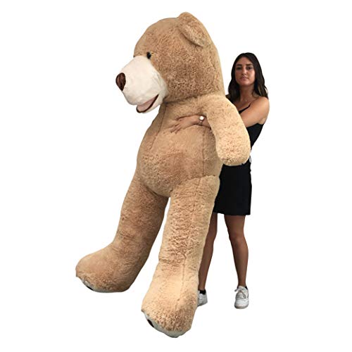 Bananair - Ours en Peluche Géant - Ultra Doux et Moelleux, Câlins Assurés - Nounours XXL, pour Anniversaires, Déco Chambre, Célébrations (Beige, 200 cm) – Image 6