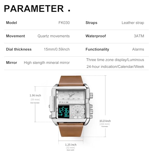 FEICE FK030Pro White Dial Quartz Watch - Image 4