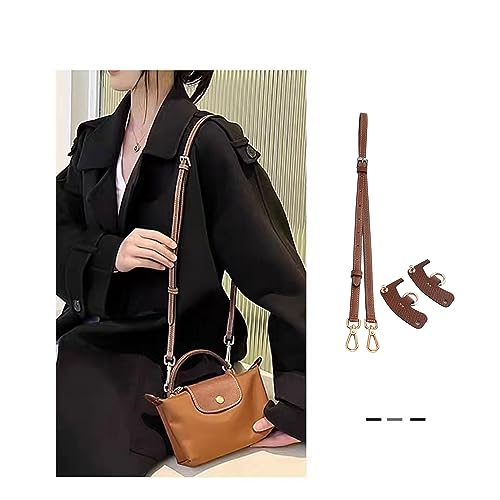 Chispee Conjunto de alça de ombro de couro, bolsa de transformação, extensor de alça de couro, alças