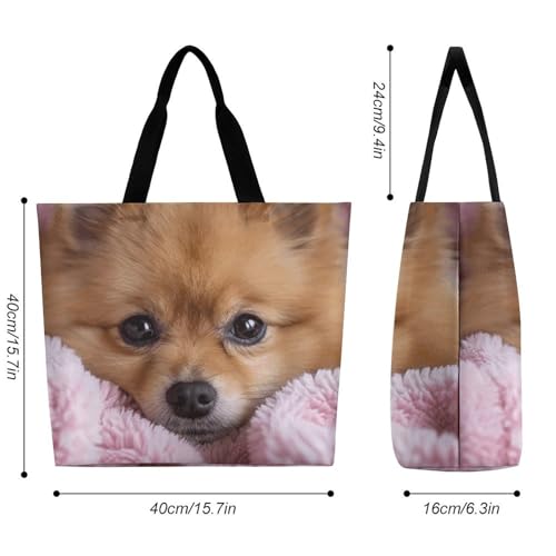 Lying on Blanket Tote Bag Large Women Casual Shoulder Bag Reusable Grocery Bag Fasion Handbag for Office Shopping Travel2