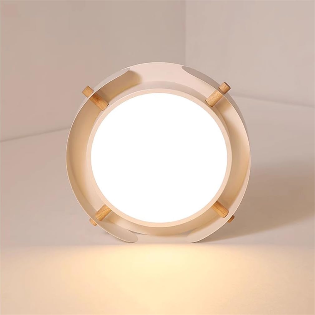 Oświetlenie LED do sypialni Okrągła lampa sufitowa 3 kolory do zabudowy o zmiennej intensywności z akrylowym abażurem Lampy sufitowe LED do przedpokoju Oprawa oświetleniowa Jadalnia